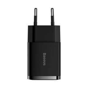 Obrazek Ładowarka sieciowa BASEUS COMPACT QC 2xUSB 10,5W BLACK