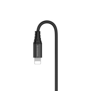 Obrazek Riversong kabel Alpha S USB - Lightning 1,0m 2,4A czarny CL32