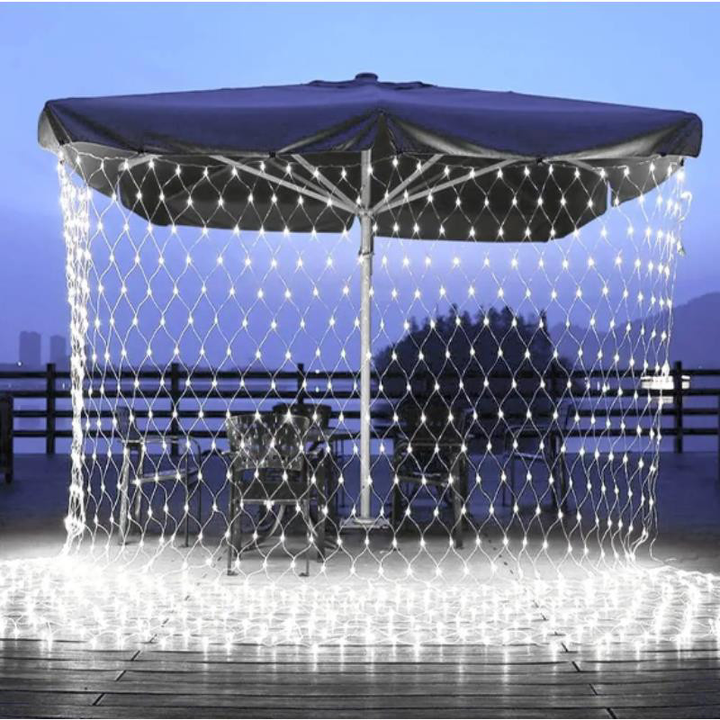 Obrazek Sieć / Kurtyna Ledowa (240 lampek LED) 3m x 3m, COLD WHITE / ZIMNY BIAŁY