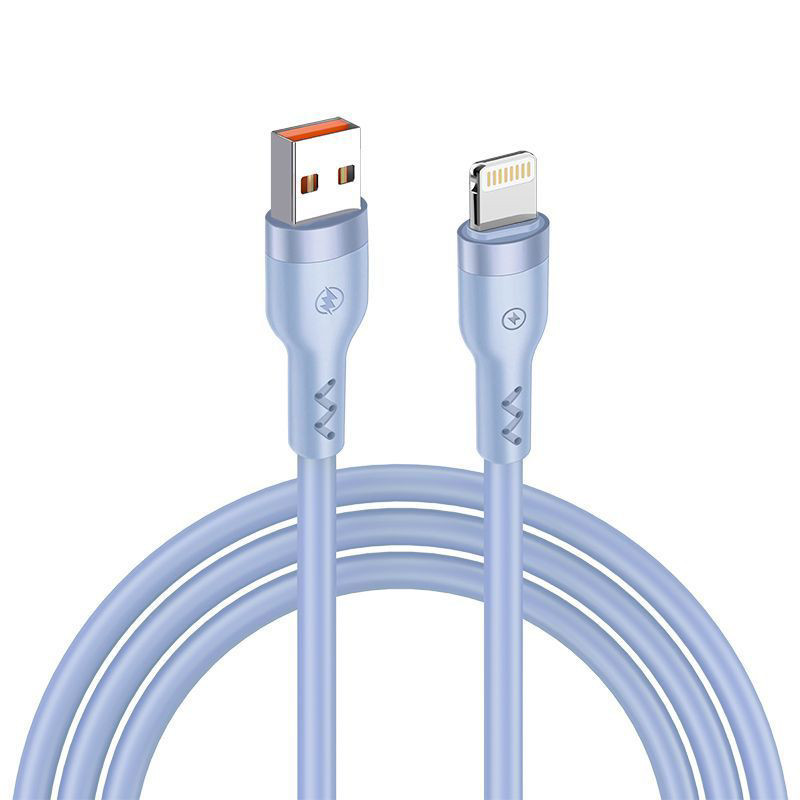 Obrazek KABEL T-PHOX BOLD USB/LIGHTNING 3A SKY BLUE