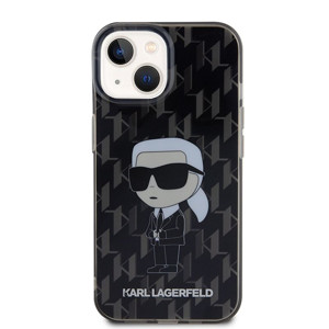 Obrazek KARL LAGERFELD IPHONE 15 MONOGRAM IKONIK KLHCP15SHNKMKLK CZARNY/BLACK