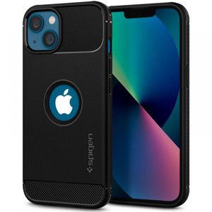 Obrazek SPIGEN RUGGED ARMOR IPHONE 13 MATTE BLACK