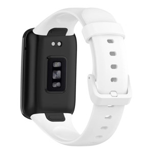 Obrazek Pasek Silikonowy Mi Band 7 Pro / M7 Pro (7), WHITE / BIAŁY