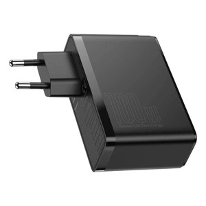 Obrazek Ładowarka sieciowa BASEUS GaN2 PRO 2xUSB+2xUSB-C 100W CZARNA/BLACK