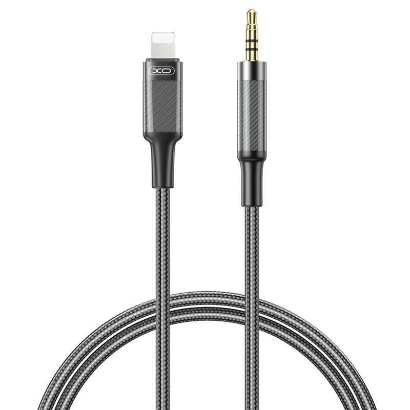 Obrazek XO kabel audio NB-R279A Lightning-jack 3,5mm 1m czarny