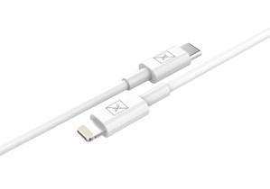 Obrazek KABEL MX SHOCK 20W PD C/LIGHTNING WHITE/BIAŁY