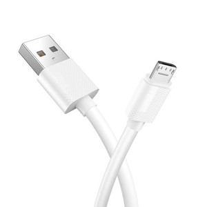 Obrazek KABEL T-PHOX NETS MICRO USB WHITE 3A ; PVC ; 2M