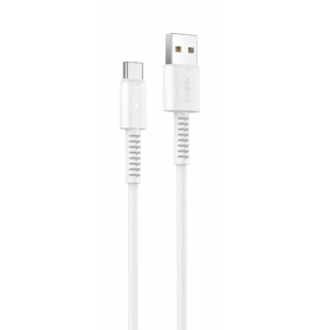 Obrazek Yesido Kabel CA120 18W USB-Type-C 1m PVC 2A, WHITE / BIAŁY