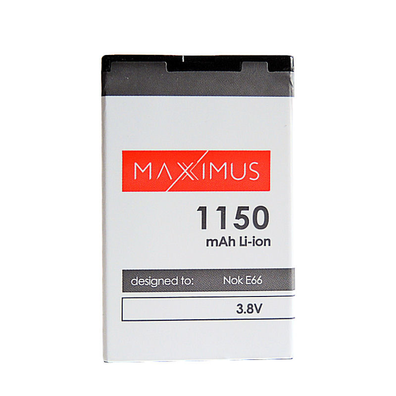 Obrazek Bateria MAXXIMUS NOKIA E66 1150mAh Li-ion BL-4U