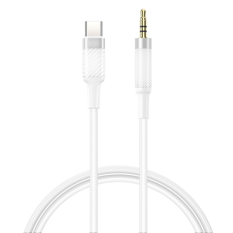 Obrazek XO kabel audio NB-R279B USB-C-jack 3,5mm

1m biały