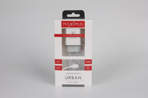 Obrazek Ładowarka sieciowa Maxximus Urban 2.1A Type-C, 2xUSB