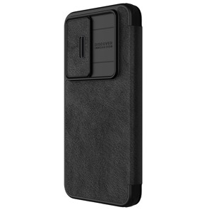 Obrazek Nillkin Qin Pro Leather Case Samsung S24 FE, BLACK / CZARNY