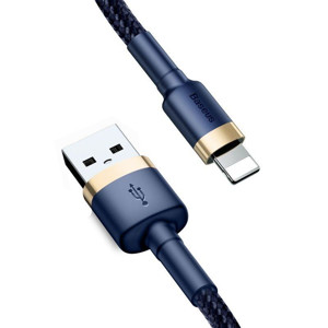 Obrazek KABEL BASEUS CAFULE USB/LIGHTNING 2.4A 1M GOLD/NAVY