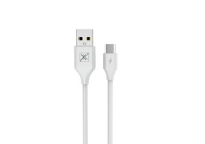 Obrazek KABEL MX SET 2.4A / TYPE-C / 1m WHITE / BIAŁY