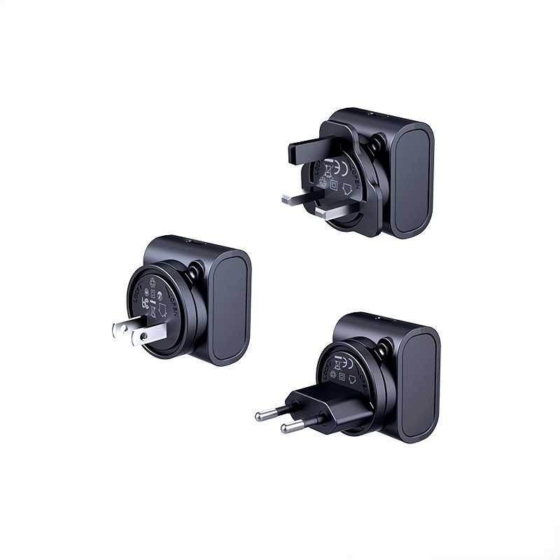 Obrazek Ładowarka PODRÓŻNA REMAX CHARGER SET 30W RP-U192 EU/UK/US BLACK