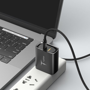 Obrazek Ładowarka sieciowa T-PHOX STUDY SERIES T-PP07 47W USB/USB-C BLACK