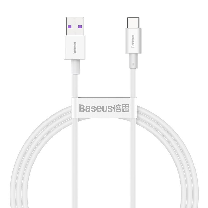 Obrazek KABEL BASEUS SUPERIOR SERIES USB/USB-C 66W 1M WHITE