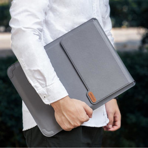 Obrazek NILLKIN ETUI NA LAPTOP 3W1 14 CALI pionowe, GRAY / SZARY