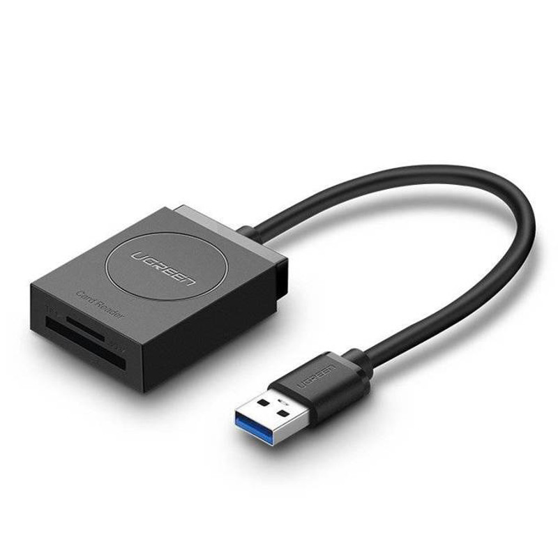 Obrazek Ugreen czytnik kart SD / micro SD na USB 3.0 czarny