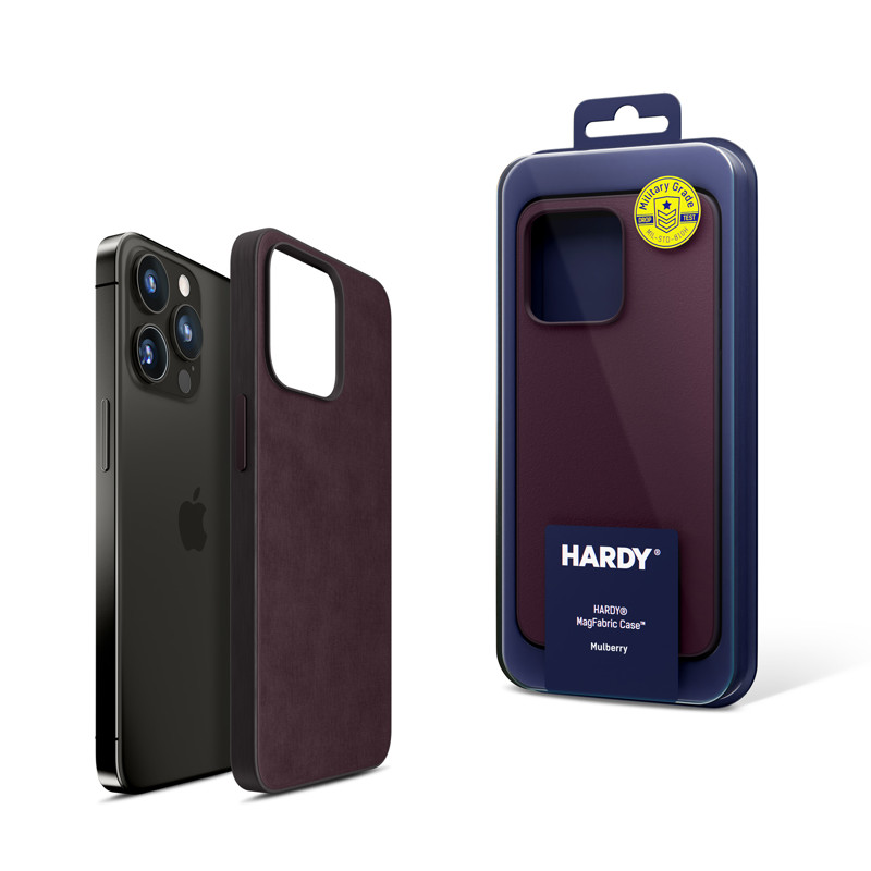 Obrazek 3MK HARDY MAGFABRIC IPHONE 15 PRO MULBERRY