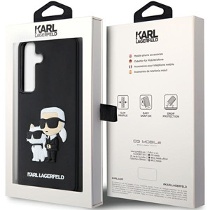 Obrazek KARL LAGERFELD Samsung S24+ RUBBER KC NFT KLHCS24M3DRKCNK BLACK