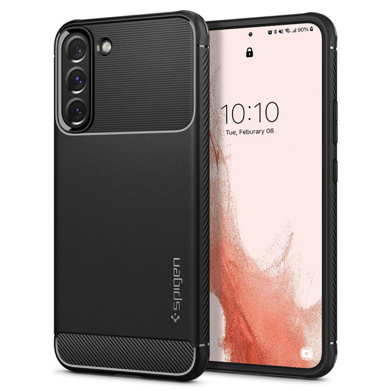 Obrazek SPIGEN RUGGED ARMOR Samsung S22 MATTE BLACK