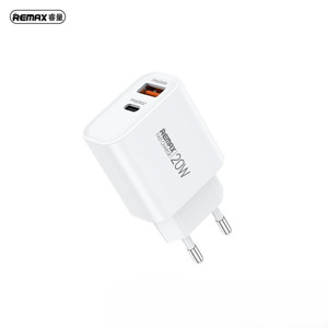 Obrazek Ładowarka sieciowa REMAX KIDDY SERIES 20W RP-U120 USB/USB-C WHITE