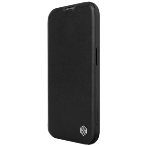 Obrazek Nillkin Qin Pro Leather Case Iphone 15 (6.1), BLACK / CZARNY