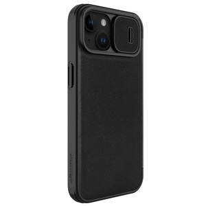 Obrazek Nillkin Qin Pro Leather Case Iphone 15 (6.1), BLACK / CZARNY