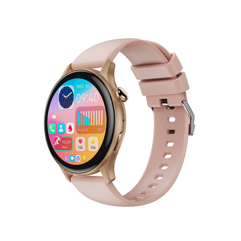 Obrazek XO SMARTWATCH ZEGAREK J6 AMOLED różowo-złoty