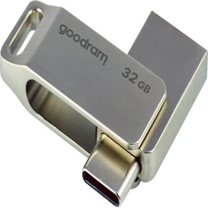 Obrazek PenDrive 3.2 GOODRAM ODA3 SILVER 32GB TYPE-A + TYPE-C