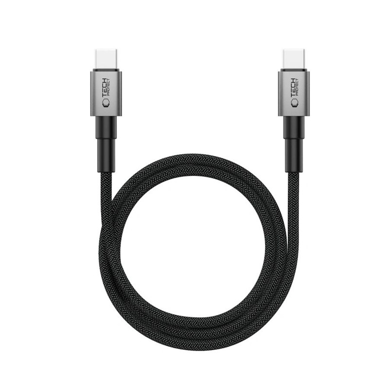Obrazek TECH-PROTECT KABEL ULTRABOOST 100W 5A DNA MAGTWIST USB-C/USB-C 1M BLACK