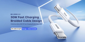 Obrazek KABEL REMAX CHELECTRICY SERIES RC-C010 30W USB-C/USB-C WHITE