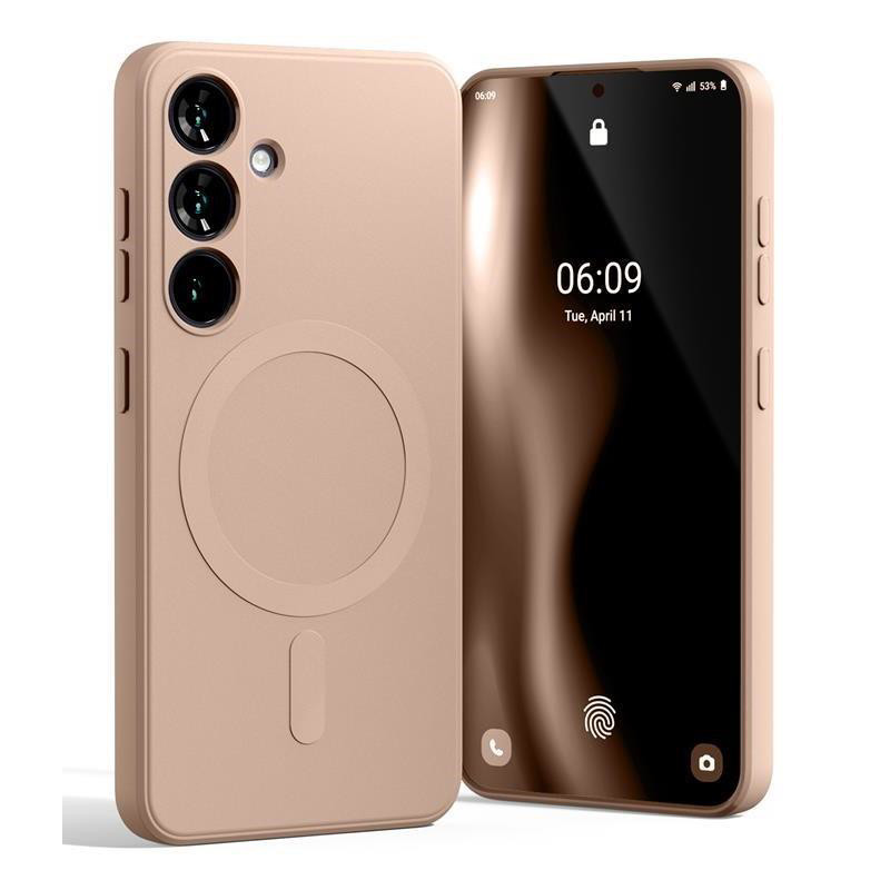 Obrazek Mercury Semi-Silicon Magsafe Samsung S24 FE, PINK SAND / PUDROWY RÓŻ