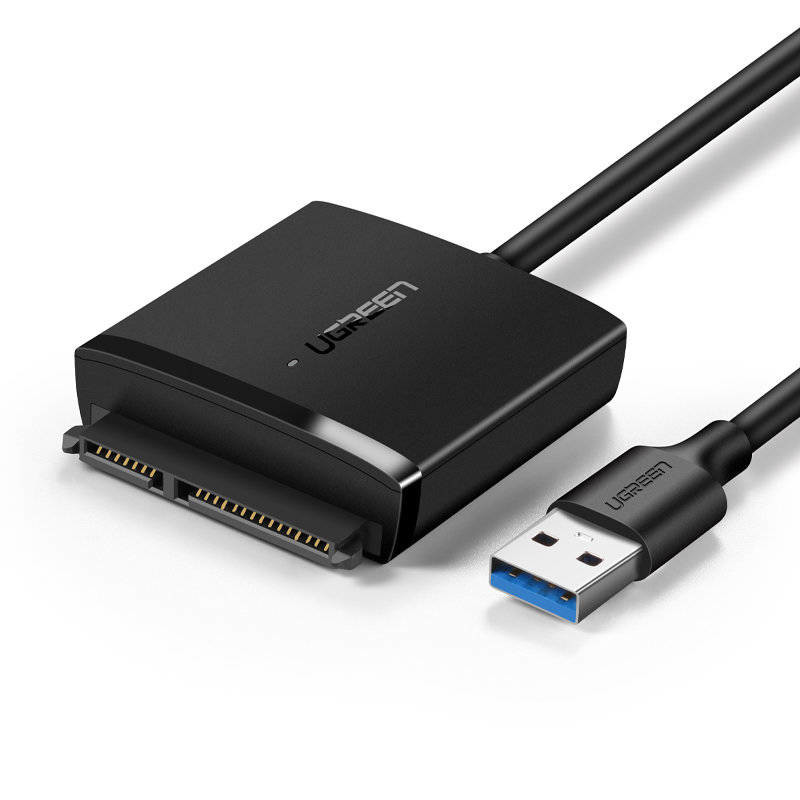 Obrazek Ugreen adapter USB3.0 do dysku 2.5 / 3.5 SATA czarny CM257