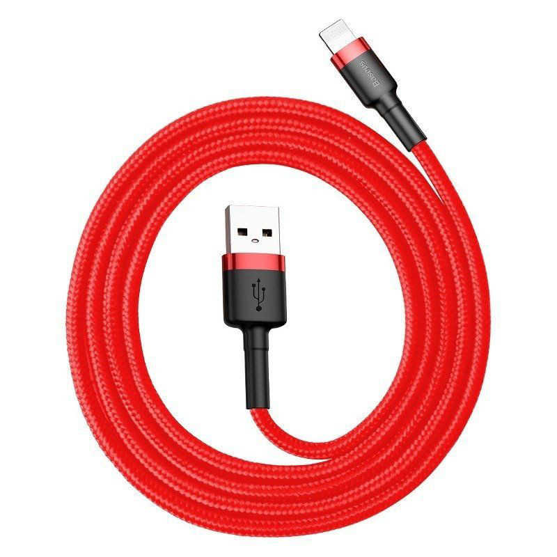 Obrazek KABEL BASEUS CAFULE USB/LIGHTNING 2.4A 1M RED