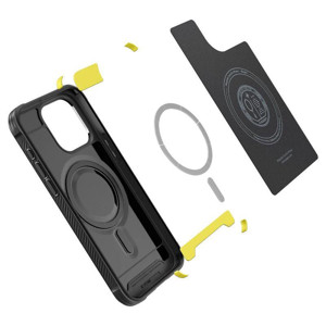 Obrazek SPIGEN RUGGED ARMOR MAGFIT IPHONE 15 PRO MATTE BLACK