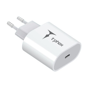 Obrazek Ładowarka sieciowa T-PHOX ISPEED 20W WHITE (EU PLUG)