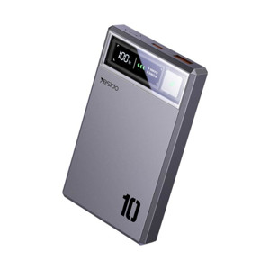 Obrazek Yesido Powerbank YP61 10 000 mAh 22.5W USB-A+C PD20W + 15W MagSafe, LED, SZARY