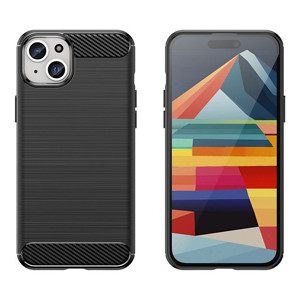 Obrazek ETUI CARBON CASE IPHONE 15 PLUS CZARNY/BLACK