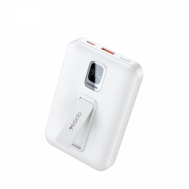 Obrazek Yesido Powerbank YP45 10 000 mAh 22.5W + PD20W + 15W MagSafe, LED, WHITE/BIAŁY