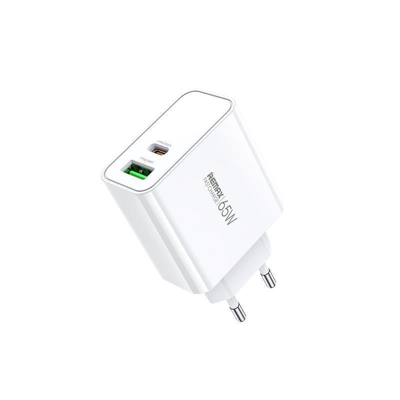 Obrazek Ładowarka sieciowa KIDDY SERIES 65W RP-U125 USB/USB-C WHITE