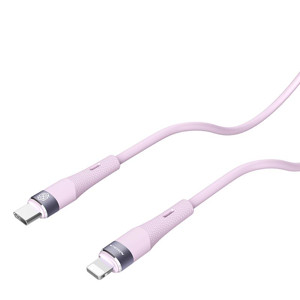 Obrazek NILLKIN DATA CABLE FLOWSPEED SILICON TYPE C-LIGHTNING PD 27W, PURPLE