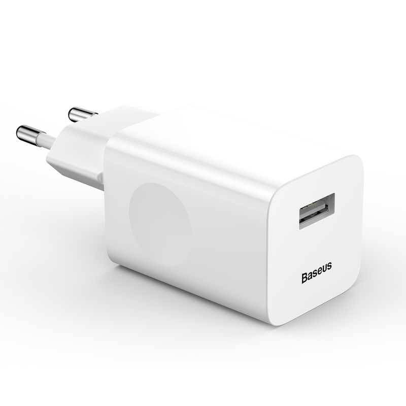 Obrazek ADAPTER SIECIOWY BASEUS QUICK CHARGER WHITE