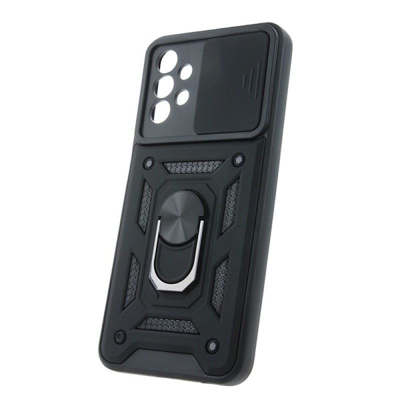 Obrazek Etui Defender Slide do Xiaomi Redmi Note 14 5G (Global), BLACK / CZARNY