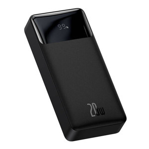 Obrazek POWERBANK BASEUS BIPOW 20000mAh 20W 2xUSB USB-C BLACK