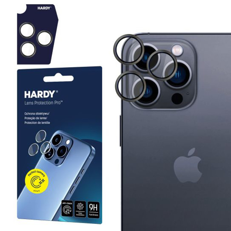 Obrazek 3mk Lens Protection Pro HARDY iPhone 16 Pro / 16 Pro Max Titanium Grey
