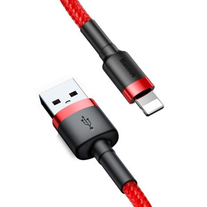 Obrazek KABEL BASEUS CAFULE USB/LIGHTNING 2.4A 1M RED