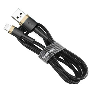 Obrazek KABEL BASEUS CAFULE USB/LIGHTNING 2.4A 1M GOLD/BLACK