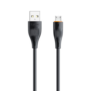 Obrazek KABEL T-PHOX X-LITE MICRO USB BLACK 1M 3A